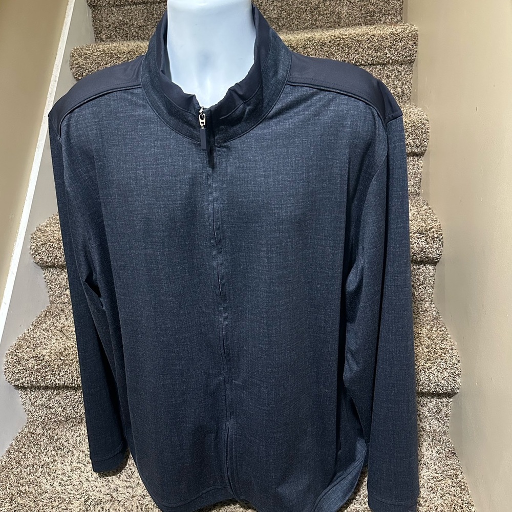 Classic *Johnston & Murphy* light full zip men’s spring fall jacket - XXXL 3XL